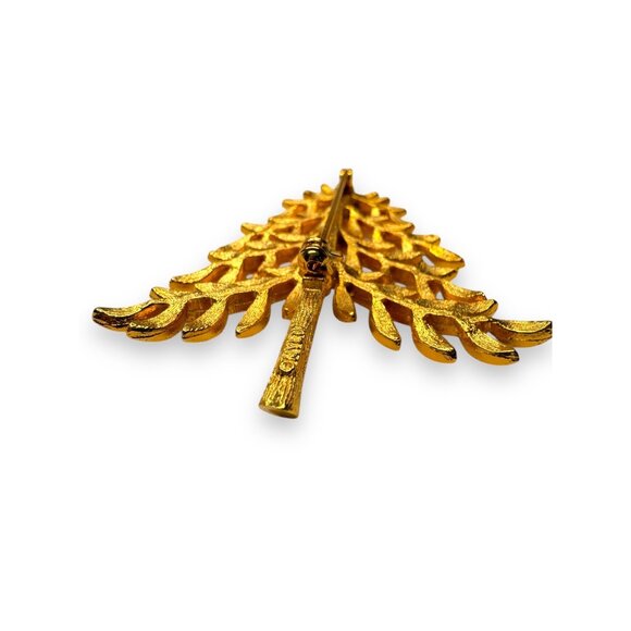 Vintage MYLU NYC Christmas Tree Brooch Aurora Borealis Crystals - Picture 4 of 6